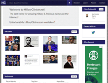 Tablet Screenshot of hillaryclinton.net